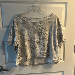Camo Gray Women's off the shoulder crop Top